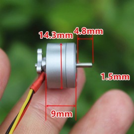 WYanHua-Motor Mini RC Quadcopter Drone Motor, Micro 1104 Brushless Motor, 1-2S 4300KV, Brushless Motor for DIY Mini FPV Indoor Traversing Machine Mini Precision