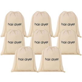 ERKXD 3 | 6 | 8 Pack Hair Dryer Bags Drawstring Bag Container Hairdryer Bag for travel bathroom (8 PCS White) ERKXD 3 | 6 | 8 Pack Hair Dryer Bags Drawstring Bag Container Hairdryer Bag for travel bathroom (8 PCS White)