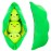 Giant Peas in A Pod Plush Toy Pea Pod Pillow Cute Pea Stuffed Toys Plant Doll Various Sizes (Green Beans,9.8\'\'/25cm)