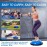 Half Balance Ball Trainer, Half Yoga Exercise Ball with Resistance Bands and Foot Pump, Balance Trainer for Stability Training, Strength Exercise Fitness, Home Gym Workout Equipment