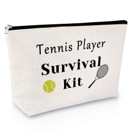 Tennis Gifts for Women Tennis Player Gift Makeup Bag Tennis Lover Gift for Friends Inspirational Gift for Tennis Girl Cosmetic Bag Tennis Team Gift Tennis Coach Gift Christmas Birthday Graduation Gift