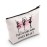 MEIKIUP Ballet Gift Ballet Dancer Makeup Bag Ballet Lover Gift Who Loves Ballet Travel Zipper Cosmetic Bag (Ballet bag)