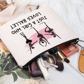 MEIKIUP Ballet Gift Ballet Dancer Makeup Bag Ballet Lover Gift Who Loves Ballet Travel Zipper Cosmetic Bag (Ballet bag) MEIKIUP Ballet Gift Ballet Dancer Makeup Bag Ballet Lover Gift Who Loves Ballet Travel Zipper Cosmetic Bag (Ballet bag)