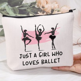 MEIKIUP Ballet Gift Ballet Dancer Makeup Bag Ballet Lover Gift Who Loves Ballet Travel Zipper Cosmetic Bag (Ballet bag) MEIKIUP Ballet Gift Ballet Dancer Makeup Bag Ballet Lover Gift Who Loves Ballet Travel Zipper Cosmetic Bag (Ballet bag)