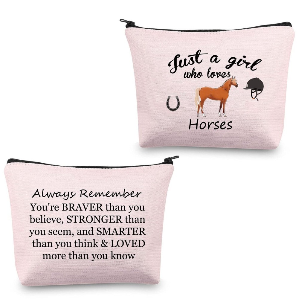 CMNIM Horses Gifts for Girls Horse Makeup Bag Just a Girl Who Loves Horses Lover Gifts Horses Cosmetic Bag Zipper Pouch Travel Bag (Just a Girl Who Loves Horses Pink) CMNIM Horses Gifts for Girls Horse Makeup Bag Just a Girl Who Loves Horses Lover Gifts Horses Cosmetic Bag Zipper Pouch Travel Bag (Just a Girl Who Loves Horses Pink)