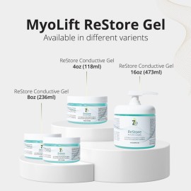 myolift 7E Wellness ReStore Conductive Microcurrent Gel with Bio-Active Complex - 4oz - Facial Skin Care with Green Tea Extract, Hyaluronic Acid & Collagen Peptides - Anti-Aging & Skin Tightening myolift 7E Wellness ReStore Conductive Microcurrent Gel with Bio-Active Complex - 4oz - Facial Skin Care with Green Tea Extract, Hyaluronic Acid & Collagen Peptides - Anti-Aging & Skin Tightening