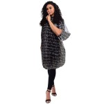 Betty Dain Hair Stylist Shampoo Cape, Waterproof & Stain Resistant Vinyl, Soft Nylon Neckband, Durable & Reusable Client Cover, Touch-and-close Fastener, 36 x 54 inches, Secret Messages - Black