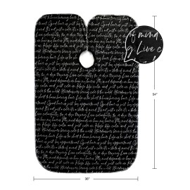 Betty Dain Hair Stylist Shampoo Cape, Waterproof & Stain Resistant Vinyl, Soft Nylon Neckband, Durable & Reusable Client Cover, Touch-and-close Fastener, 36 x 54 inches, Secret Messages - Black Betty Dain Hair Stylist Shampoo Cape, Waterproof & Stain Resistant Vinyl, Soft Nylon Neckband, Durable & Reusable Client Cover, Touch-and-close Fastener, 36 x 54 inches, Secret Messages - Black