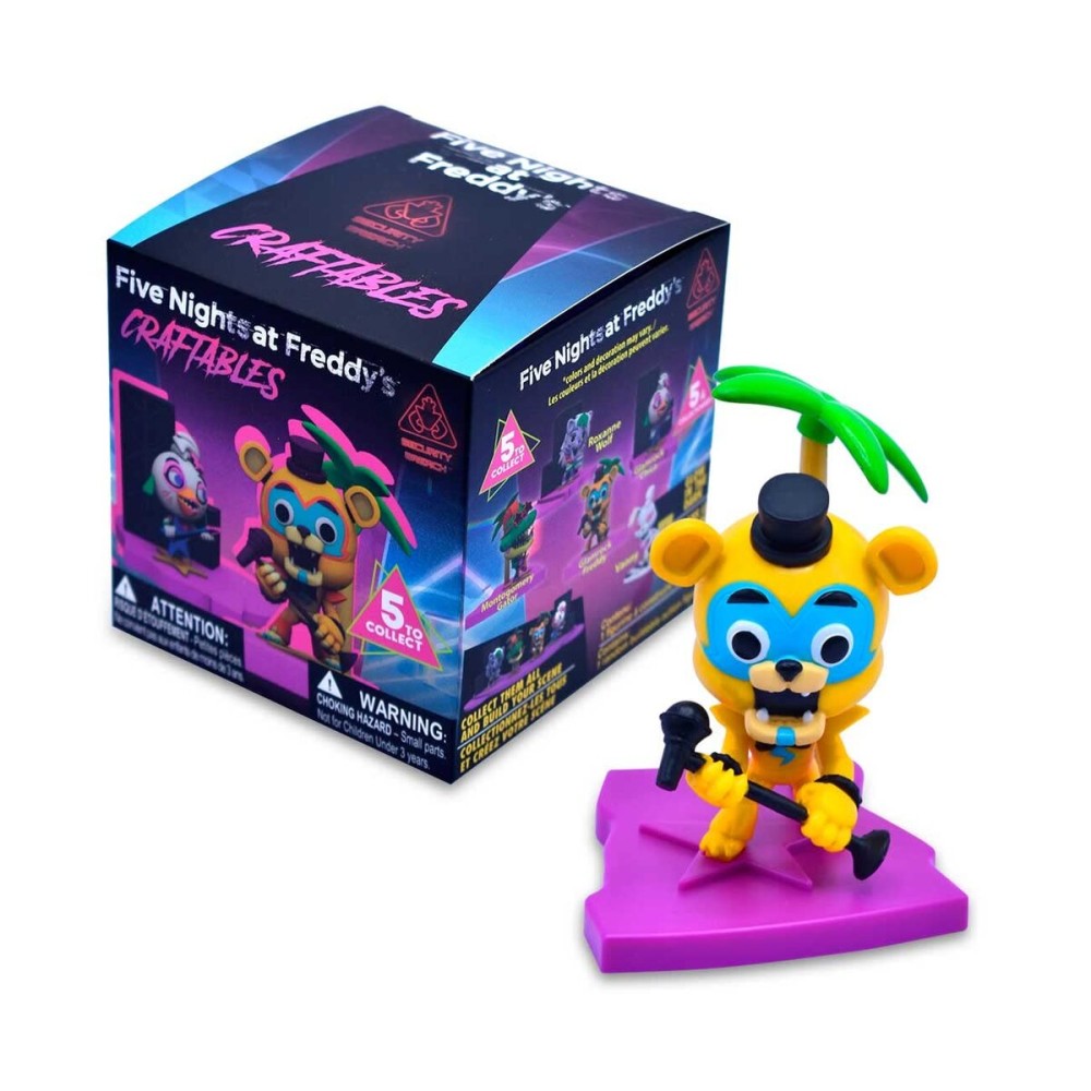 Just Toys LLC Five Nights at Freddys Security Breach Craftables - Mystery Buildable MiniScene Pack (Series 1) - Official Licensed FNAF BuildYourOwn Collectible