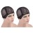 YTBYT 2 Pcs Black Double Lace Wig Caps with Adjustable Straps Swiss Lace Hairnet on the Back for Making Wig (Black M)
