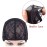 YTBYT 2 Pcs Black Double Lace Wig Caps with Adjustable Straps Swiss Lace Hairnet on the Back for Making Wig (Black M)