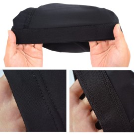 YTBYT 3 Pcs Dome Cap Wig Caps for Making Wig Stretchy Wig Cap with Wide Elastic Band (Black Dome Cap S)
