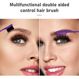 Remerry Nylon Hair Brush Set for Women & Girls, 12 Pieces Including 3 Row Salon Teasing Brushes, Double Sided Hair Edge Brush, Rat Tail Combs, Duckbill Clips - Purple Remerry Nylon Hair Brush Set for Women & Girls, 12 Pieces Including 3 Row Salon Teasing Brushes, Double Sided Hair Edge Brush, Rat Tail Combs, Duckbill Clips - Purple