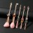 Genshin Vision Makeup Brushes Set - 5Pcs Creative Hot Game Cosmetic Brushes Set, Premium Synthetic Foundation Eyeshadow Brushes Gift for Young Girl Women Fans (Genshin 178)