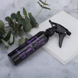 Spray Bottle For Hair, 300ml Hairdressing Spray Bottle Salon Barber Shop Hair Styling Water Spray Kettle for Cleaning Solutions, Misting Plants, Gardening (black)