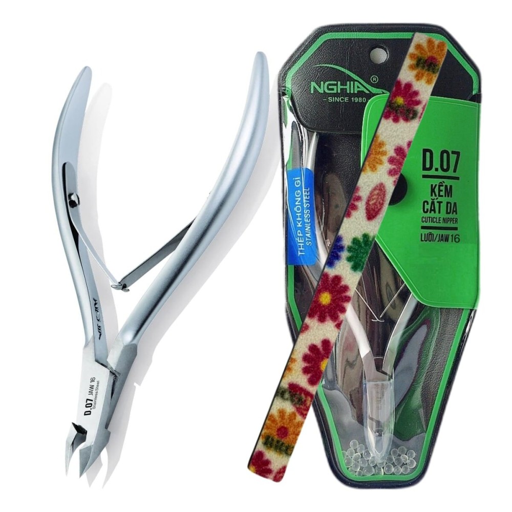 Nghia Professional Stainless Steel Cuticle Nipper C-07 (D-07) Jaw 16 Osimihome Cuticle Cutter Trimmer Manicure Tools with Double Spring- Perfect Nail Care Tool at Home Spa Saloon Nghia Professional Stainless Steel Cuticle Nipper C-07 (D-07) Jaw 16 Osimihome Cuticle Cutter Trimmer Manicure Tools with Double Spring- Perfect Nail Care Tool at Home Spa Saloon