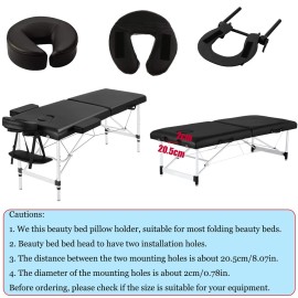 HOINCO Massage Table Massage Bed Headrest Replacement Adjustable Massage U-Shaped Pillow for Beauty Bed Universal with Elastic Memory Foam Face Pillow Set Accessories Massage Equipment