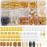 133 PCS Hair Jewelry for Braids Locs Dreadlock Accessories Hair Decoration Hair Coils Rings Dreadlocks Hair Cuffs Shells Imitation Wood-Like Hair Tube Beads for Women Gorls
