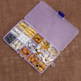 133 PCS Hair Jewelry for Braids Locs Dreadlock Accessories Hair Decoration Hair Coils Rings Dreadlocks Hair Cuffs Shells Imitation Wood-Like Hair Tube Beads for Women Gorls