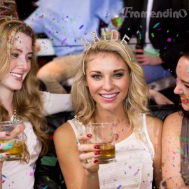 Framendino, Bride Headband Gold Rhinestone Sparkling Crystal Elegant Bridal Crown Bachelorette Headbands for Wedding Party