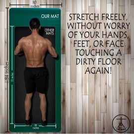 Tatago Natural Rubber Extra Large Yoga Mat Non Slip- 84 Inch Professional XL Yoga Mat for Hot Yoga & Intense Workouts-Extra Long and Wide for Tall Men and Women. (Ezmeraldo)