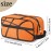 Basketball Texture Ball Portable Travel Toiletry Bag, Sport Dopp Kit Cosmetic Organizer Makeup Bag Shower Shaving Bag for Men Women