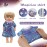 Girl Doll Clothes and Accessories Gift - 8 pcs Alive-Baby Doll Clothes Dress Outfits for 12 Inch Dolls, 6 Complete Sets Clothing of Dresses Cloak Onesies Pajamas
