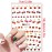 Fruits Nail Art Stickers 3D Self-Adhesive Nail Decals, Cherry Strawberry Watermelon Peach Orange Nail Sticker Decoration, Laser Glitter Nail Design for Women Girls Manicure Tips Nails Decal (6 Sheets)