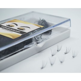 1000 Premade Lash Fans. 10D, 8D, 7D, 6D, 5D, 4D, 3D. Eyelash extensions, Handmade! (6D Curl D - 1000 Fans, 12mm)