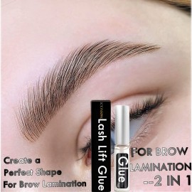 Clear Lash Lift Glue Strong Brow Lamination and Eyelash Perm Adhesive -5 Seconds to Set Them In Place, Satisfying Eyelash Lifting Without Hair Popping Off More 100 Applications