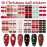 WOKOTO Christmas Nail Polish Strips - 16 Sheets Full Nail Wraps With Santa Claus, Elk, Snowman, Christmas Tree Designs - Stick-On Nail Stickers for Women