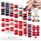 WOKOTO 16 Sheets Christmas Nail Stickers Gel Stickers for Nails Full Nail Wraps for Women Santa Claus Elk Snow Man Christmas Tree Christmas Nail Polish Stickers for Nail Art Polish Strips Nail Decals