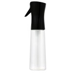Mist Sprayer Black Top Clear Bottle 10oz