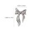 100pcs Women 3D Nail Charms Diamond Nail Bowknot Manicure Fingernail Bows Patches Ladies Gold Silver Bowknot Nail Art Decal