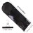 3PCS Extra Long Hair Extension Storage Bag Hairpieces Storage Holder with Wooden Hanger Dust-proof Portable Suit with Transparent Zip Up Closure- Light weight, Waterproof and Portable (Black)