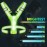 Simket Led Reflective Vest Running Gear, High Visibility Reflective Running Gear Rechargeable Adjustable Led Running Vest, Safety Night Running Gear for Men Women