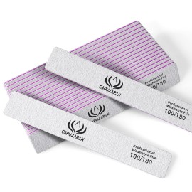 18pcs Nail File for Acrylic Nails - Capularsh 100/180 Grit Professional Double Side Emery Boards, Reusable Coarse Nail File for Acrylic Gel Dip False Nail Home and Salon Use 18pcs Nail File for Acrylic Nails - Capularsh 100/180 Grit Professional Double Side Emery Boards, Reusable Coarse Nail File for Acrylic Gel Dip False Nail Home and Salon Use