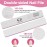18pcs Nail File for Acrylic Nails - Capularsh 100/180 Grit Professional Double Side Emery Boards, Reusable Coarse Nail File for Acrylic Gel Dip False Nail Home and Salon Use