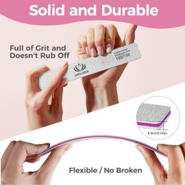 18pcs Nail File for Acrylic Nails - Capularsh 100/180 Grit Professional Double Side Emery Boards, Reusable Coarse Nail File for Acrylic Gel Dip False Nail Home and Salon Use 18pcs Nail File for Acrylic Nails - Capularsh 100/180 Grit Professional Double Side Emery Boards, Reusable Coarse Nail File for Acrylic Gel Dip False Nail Home and Salon Use
