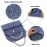 Evridwear Exfoliating Back Scrubber with Handles Two Sides for Body Shower Deep Cleans Skin Massages Invigorating Blood Circulation Men Women One Size (2 Pack Blue)