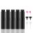 KOIBITO 8ml/5PCS Portable Mini Perfume Atomizer Bottles, Empty Refillable Mini Size Cologne Spray Bottle, Pocket Travel Perfume Sample Bottles (Matte Black)