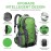 INOXTO lightweight Hiking Backpack 35L/40L Hiking Daypack with Waterproof Rain Cover Camping Backpack for Travel Camping Outdoor for Men and Women (35L Green)