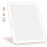 WEILY Makeup Mirror with Lights, 2000 mAh USB Rechargeable Lighted Makeup Mirror, Touch Screen 3 Colors Adjustable 72 LED Lights Compact Travel Mirror, Gift for Girls Women (Pink)