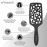 FRAMAR Professional Vented Hair Brush - Curved Hair Brush For Blow Drying, Wet Paddle Brush For Hair, Vent Brush For Blow Drying, Wet Hairbrush For Women - Heat Resistant - Black