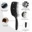 FRAMAR Professional Vented Hair Brush - Curved Hair Brush For Blow Drying, Wet Paddle Brush For Hair, Vent Brush For Blow Drying, Wet Hairbrush For Women - Heat Resistant - Black