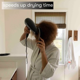 FRAMAR Professional Vented Hair Brush - Curved Hair Brush For Blow Drying, Wet Paddle Brush For Hair, Vent Brush For Blow Drying, Wet Hairbrush For Women - Heat Resistant - Black