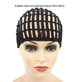 1 Pc Black Braided Wig Cap Crochet Wig Cap Cornrows Cap Adjustable Elastic Band and Hair Clips Weaving Wig Caps for Crochet Braids Wig Making 1 Pc Black Braided Wig Cap Crochet Wig Cap Cornrows Cap Adjustable Elastic Band and Hair Clips Weaving Wig Caps for Crochet Braids Wig Making