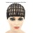 1 Pc Black Braided Wig Cap Crochet Wig Cap Cornrows Cap Adjustable Elastic Band and Hair Clips Weaving Wig Caps for Crochet Braids Wig Making
