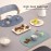 Cuddle Campus Silicone Placemat with Raised Edges for Kids,Toddlers,Babies, Non-Slip Table Setting Placemat for Dining,Come with String for Storage
