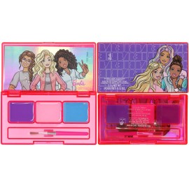 Barbie - Townley Girl Backpack Cosmetic Makeup Gift Bag Set 12 Pcs includes Lip Gloss, Nail Polish & Hair Accessories for Kids Teen Tween Girls, Ages 3+ perfect for Parties, Sleepovers and Makeovers